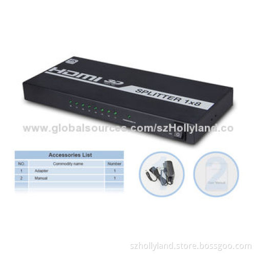 Full HDMI 1.4 1 x 4 Splitter with HDCP and 8kV ESD Protection